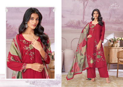 Arista Shiddat Pashmina Suits Supplier India