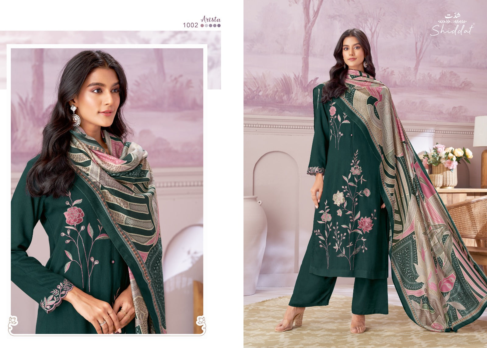 Arista Shiddat Pashmina Suits Supplier India