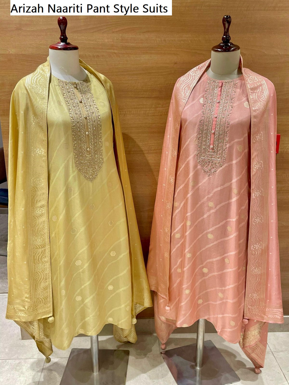 Arizah Naariti Silk Jacquard Pant Style Suits Wholesale Rate