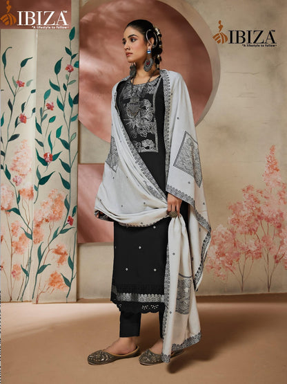 Arizona Black Special Ibiza Pure Muslin Pant Style Suits Supplier Gujarat