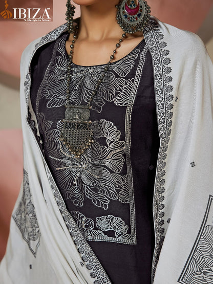 Arizona Black Special Ibiza Pure Muslin Pant Style Suits Supplier Gujarat
