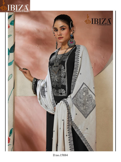Arizona Black Special Ibiza Pure Muslin Pant Style Suits Supplier Gujarat