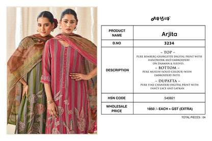 Arjita Jay Vijay Pure Bemberg Pant Style Suits Exporter Ahmedabad