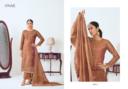Arjita Simar Shimmer Pant Style Suits Manufacturer India