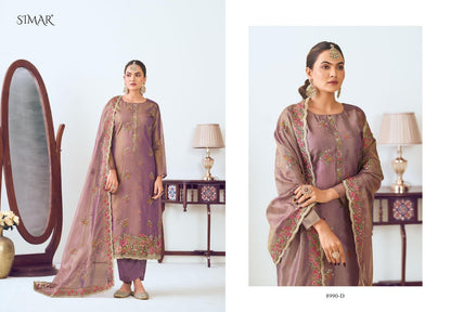 Arjita Simar Shimmer Pant Style Suits Manufacturer India