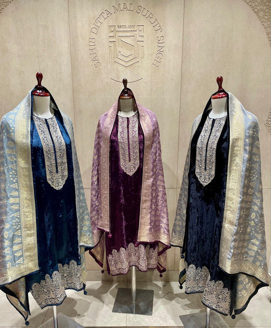 Ark Naariti Velvet Suits Wholesale Price