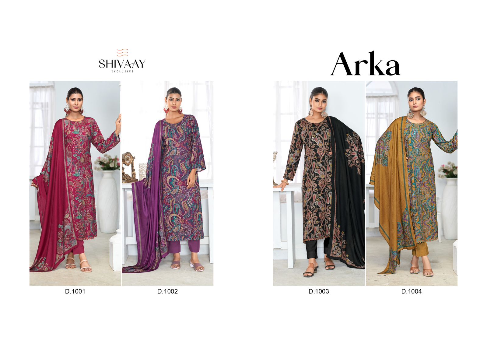 Arka Shivaay Pure Viscose Pashmina Suits Exporter India