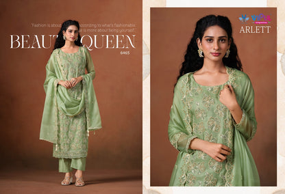 Arlett Vipul Organza Pant Style Suits Wholesaler Ahmedabad