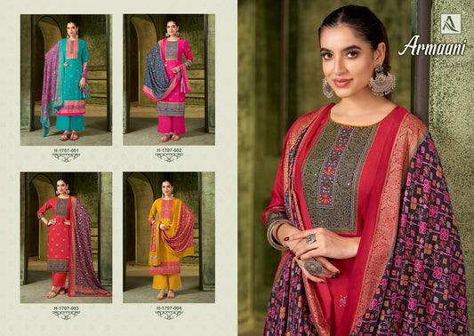 Armaani Alok Viscose Pashmina Suits Wholesale