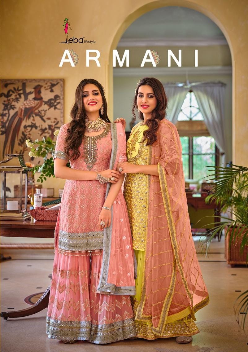 Armani Eba Lifestyle Fox Georgette Pakistani Readymade Suits