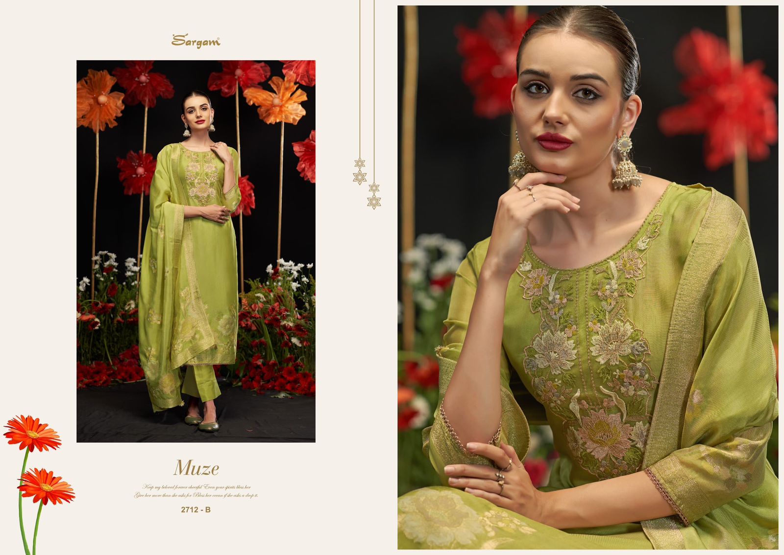 Armani Sargam Prints Silk Jacquard Pant Style Suits Wholesale Price