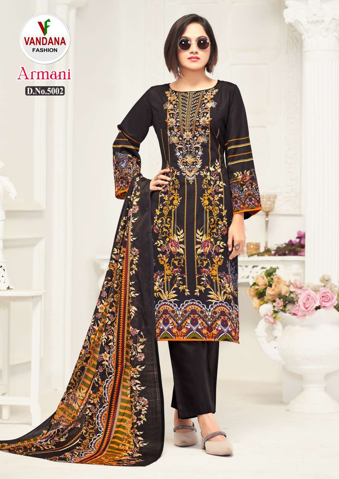 Armani Vol 5 Vandana Cotton Karachi Salwar Suits Supplier India