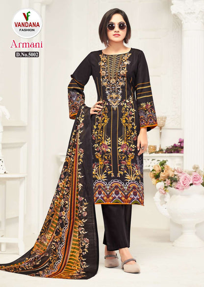 Armani Vol 5 Vandana Cotton Karachi Salwar Suits Supplier India