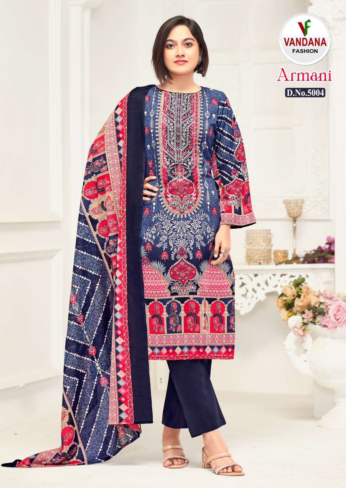 Armani Vol 5 Vandana Cotton Karachi Salwar Suits Supplier India