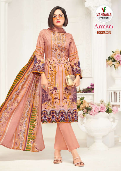 Armani Vol 5 Vandana Cotton Karachi Salwar Suits Supplier India