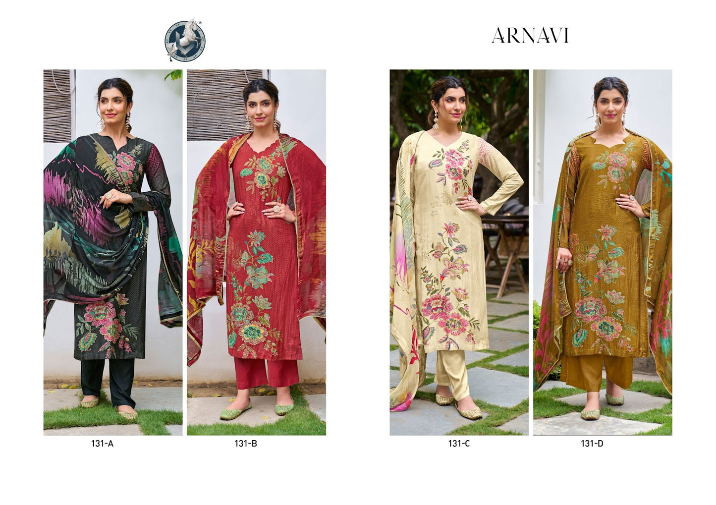 Arnavi Vivek Simmer Plazzo Style Suits Wholesaler India