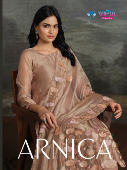 Arnica Vipul Catonic Silk Pant Style Suits Supplier