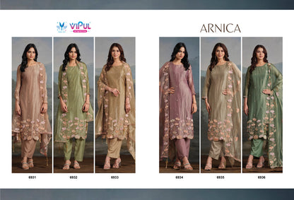 Arnica Vipul Catonic Silk Pant Style Suits Supplier