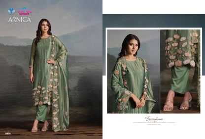Arnica Vipul Catonic Silk Pant Style Suits Supplier