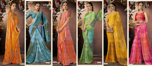 Arnika Vol 10 Vallabhi Prints Georgette Sarees Supplier Ahmedabad