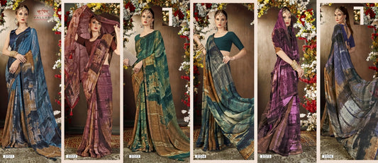 Arnika Vol 9 Vallabhi Prints Georgette Sarees Exporter Ahmedabad