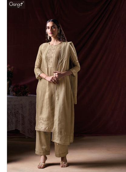 Arnisa Ganga Premium Bemberg Plazzo Style Suits Exporter