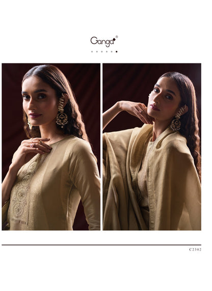 Arnisa Ganga Premium Bemberg Plazzo Style Suits Exporter