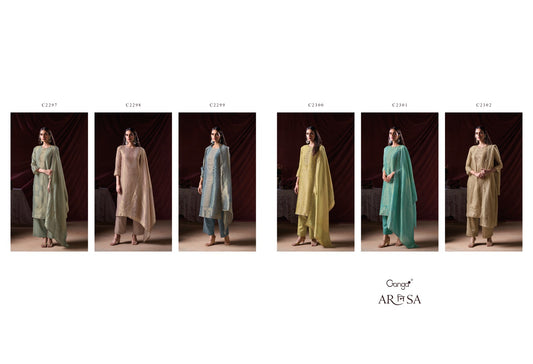 Arnisa Ganga Premium Bemberg Plazzo Style Suits Exporter