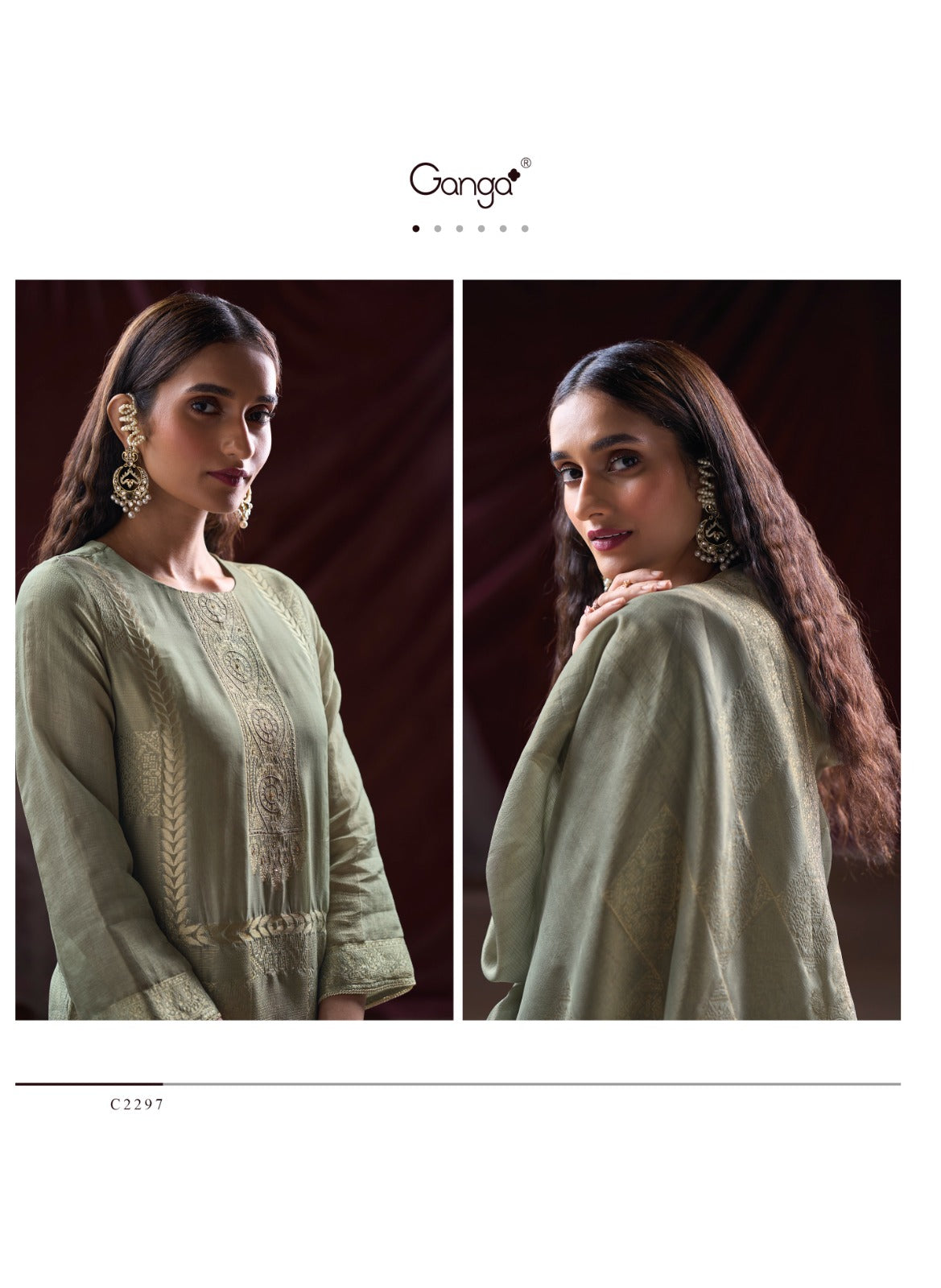Arnisa Ganga Premium Bemberg Plazzo Style Suits Exporter