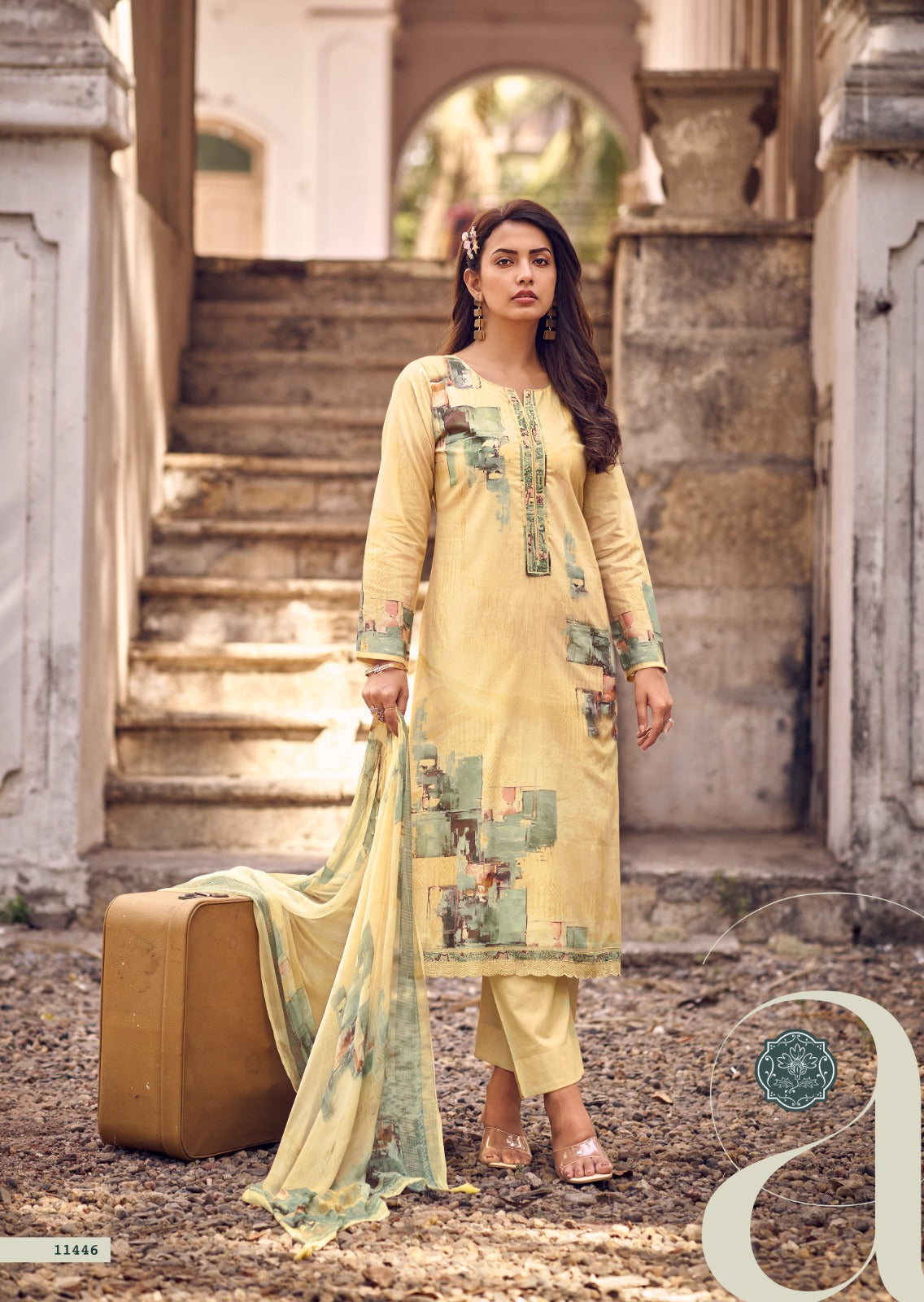 Arnisa Sadhana Pure Lawn Pant Style Suits Wholesaler India