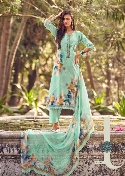 Arnisa Sadhana Pure Lawn Pant Style Suits Wholesaler India