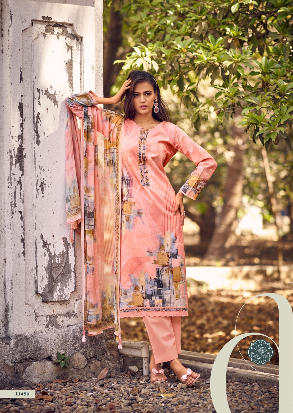 Arnisa Sadhana Pure Lawn Pant Style Suits Wholesaler India
