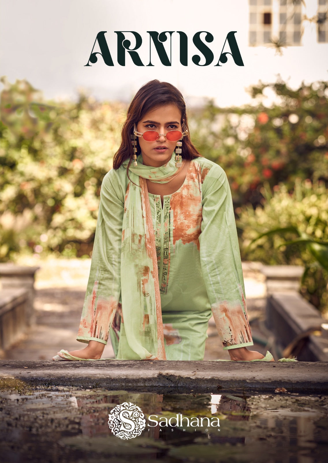 Arnisa Sadhana Pure Lawn Pant Style Suits Wholesaler India