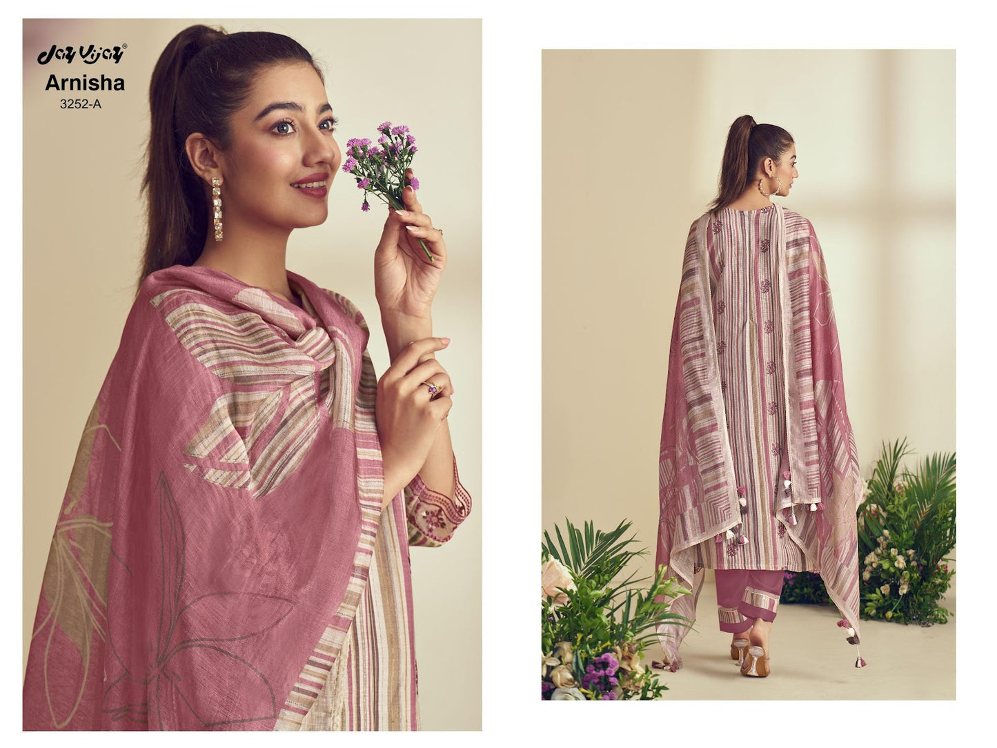 Arnisha Jay Vijay Pure Bemberg Pant Style Suits Wholesale Price
