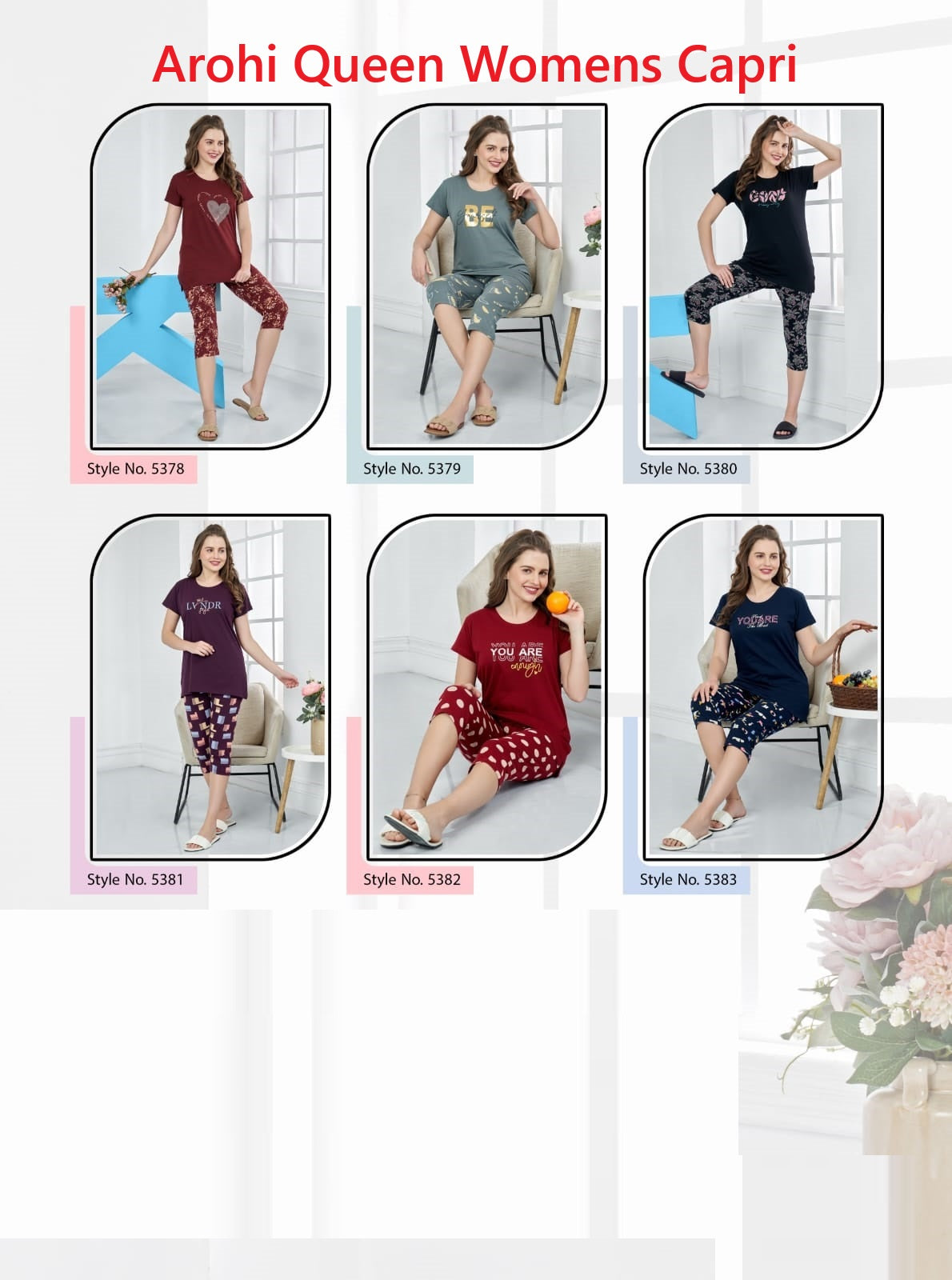 Arohi Queen Hosiery Cotton Womens Capri Wholesaler India