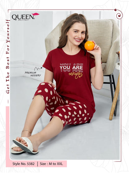 Arohi Queen Hosiery Cotton Womens Capri Wholesaler India