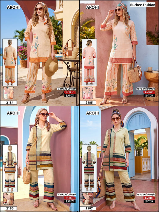 Arohi Ruchee Fashion Rayon Co Ord Set Manufacturer
