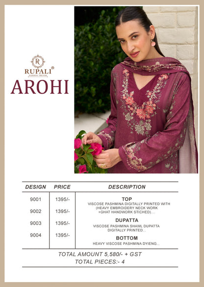 Arohi Rupali Viscose Pashmina Suits Manufacturer Ahmedabad