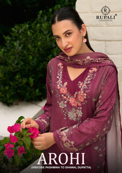 Arohi Rupali Viscose Pashmina Suits Manufacturer Ahmedabad