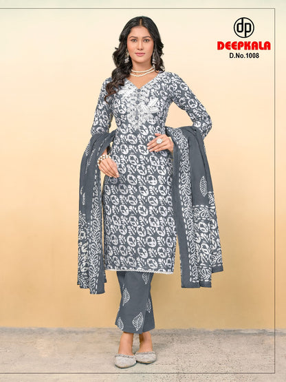 Arohi Vol 1 Deepkala Pure Cotton Readymade Pant Style Suits Manufacturer Gujarat