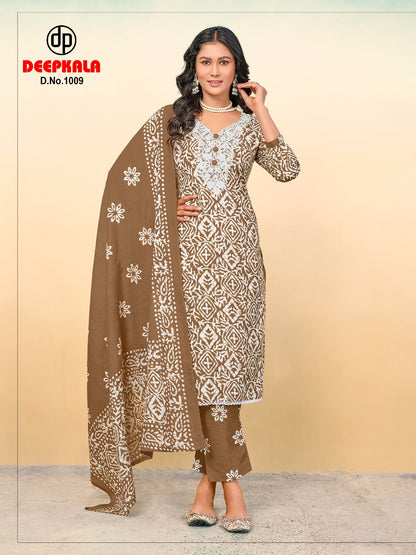 Arohi Vol 1 Deepkala Pure Cotton Readymade Pant Style Suits Manufacturer Gujarat