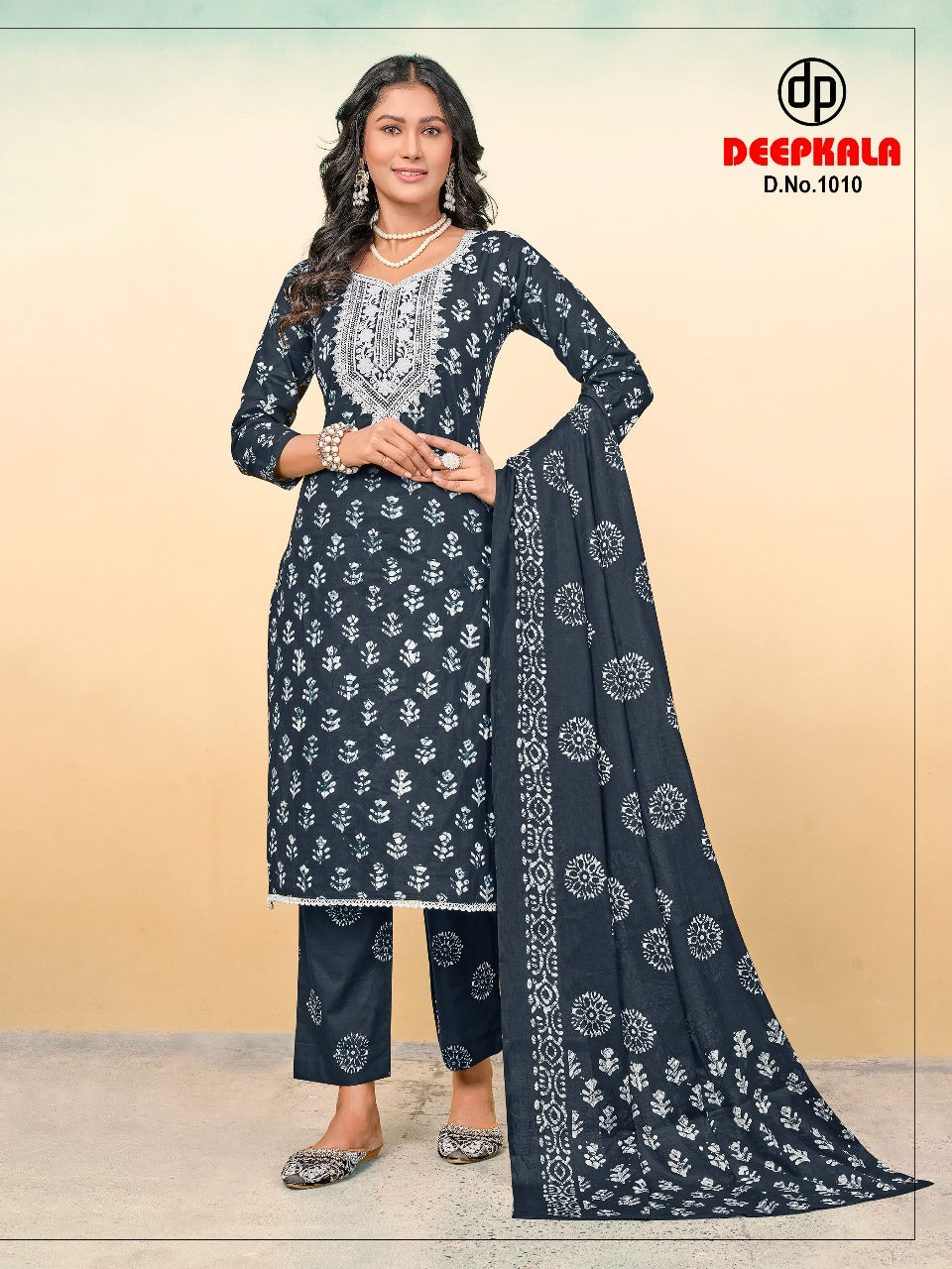 Arohi Vol 1 Deepkala Pure Cotton Readymade Pant Style Suits Manufacturer Gujarat