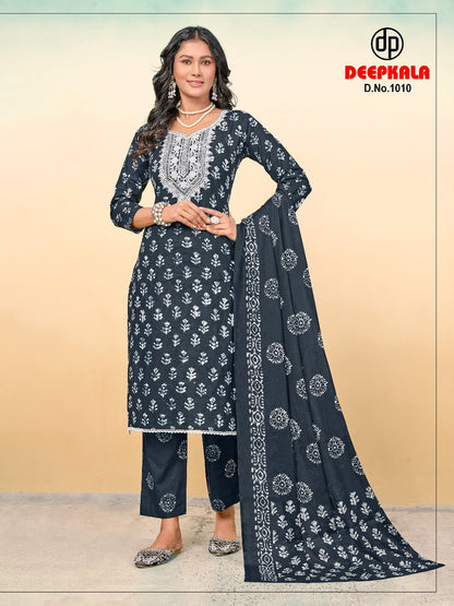 Arohi Vol 1 Deepkala Pure Cotton Readymade Pant Style Suits Manufacturer Gujarat