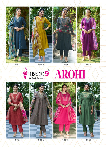 Arohi Vol 1 Mystic 9 Vertican Readymade Anarkali Suits Wholesaler
