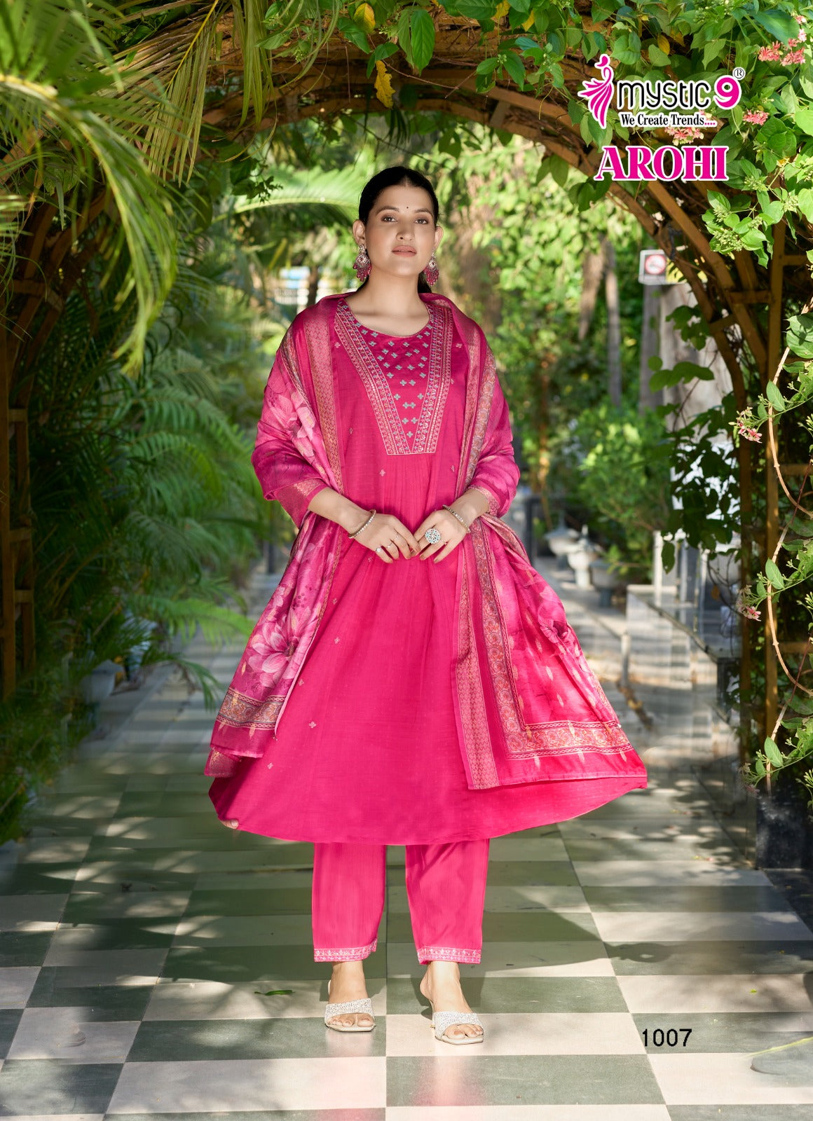 Arohi Vol 1 Mystic 9 Vertican Readymade Anarkali Suits Wholesaler