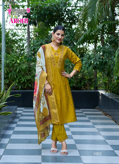 Arohi Vol 1 Mystic 9 Vertican Readymade Anarkali Suits Wholesaler