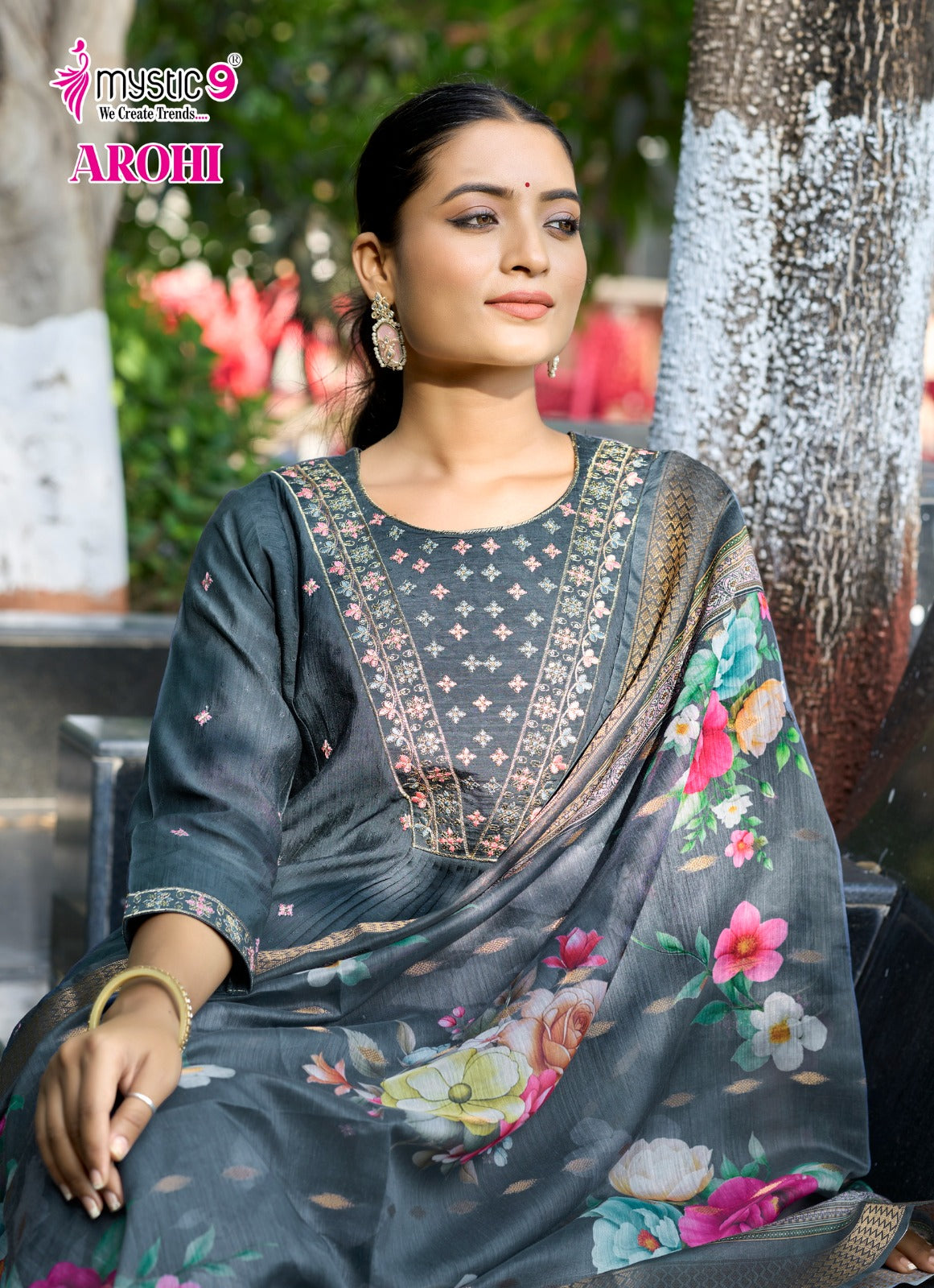 Arohi Vol 1 Mystic 9 Vertican Readymade Anarkali Suits Wholesaler