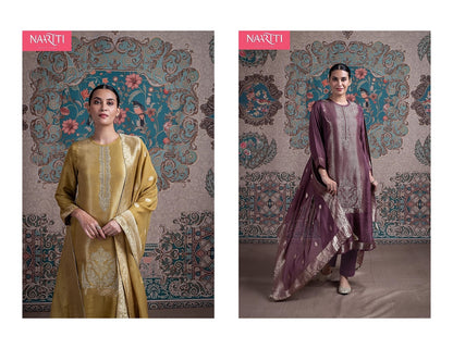 Arohum Naariti Pure Silk Pant Style Suits Wholesaler India