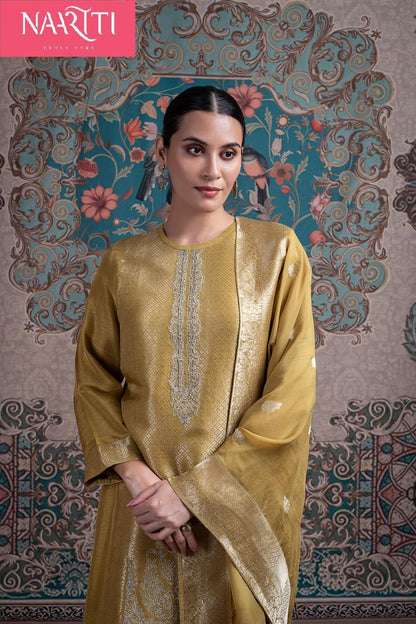 Arohum Naariti Pure Silk Pant Style Suits Wholesaler India