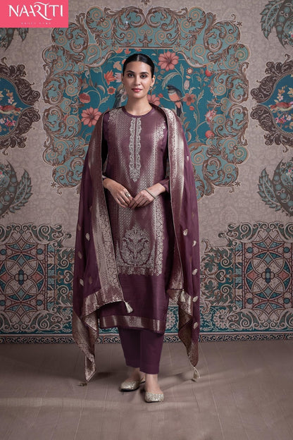 Arohum Naariti Pure Silk Pant Style Suits Wholesaler India